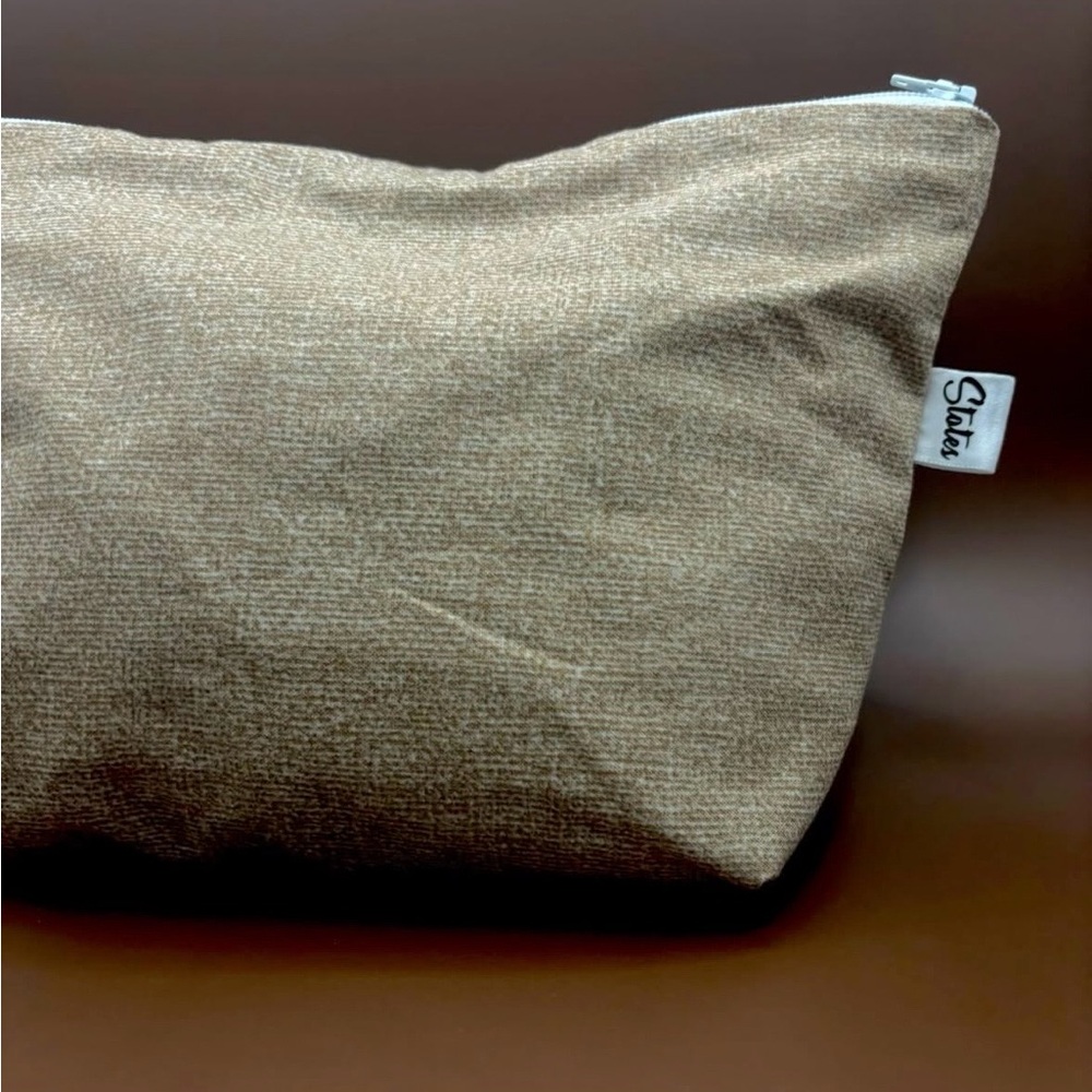 Brown Canvas Men's Travel Pouch